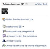 facebook parle en tant que