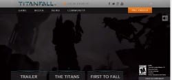 capture d’ecran du site titanfall.com 