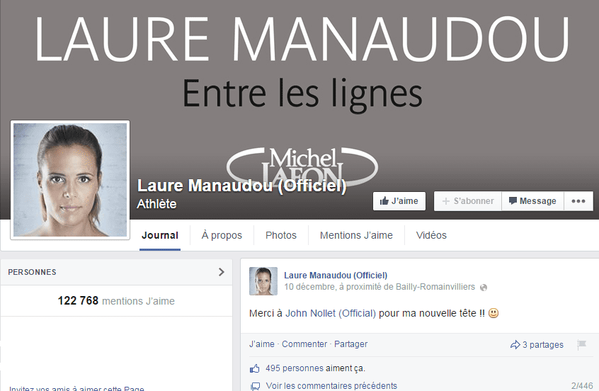 laure manaudou facebook vol disneyland